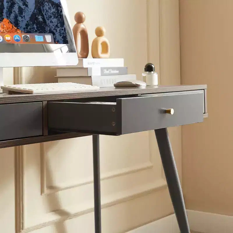 Bureau d'ordinateur moderne multifonctionnel avec 3 tiroirs
