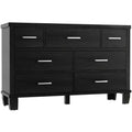 GustoWave Dresser with 7 Drawers, Chest of Drawers Closet with Metal Handle, Wooden Dresser Organizer for Bedroom, Living Room