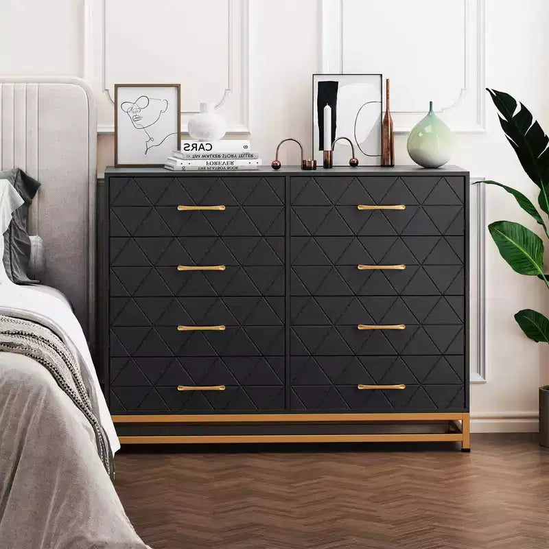 Commode à 8 tiroirs pour chambre à coucher et placard