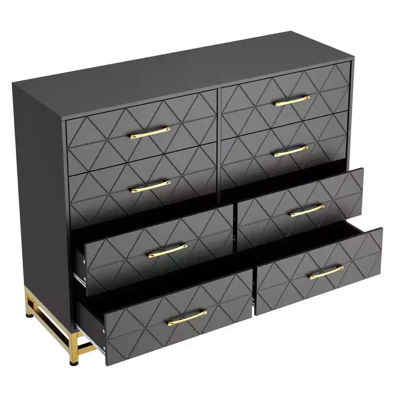 Commode à 8 tiroirs pour chambre à coucher et placard