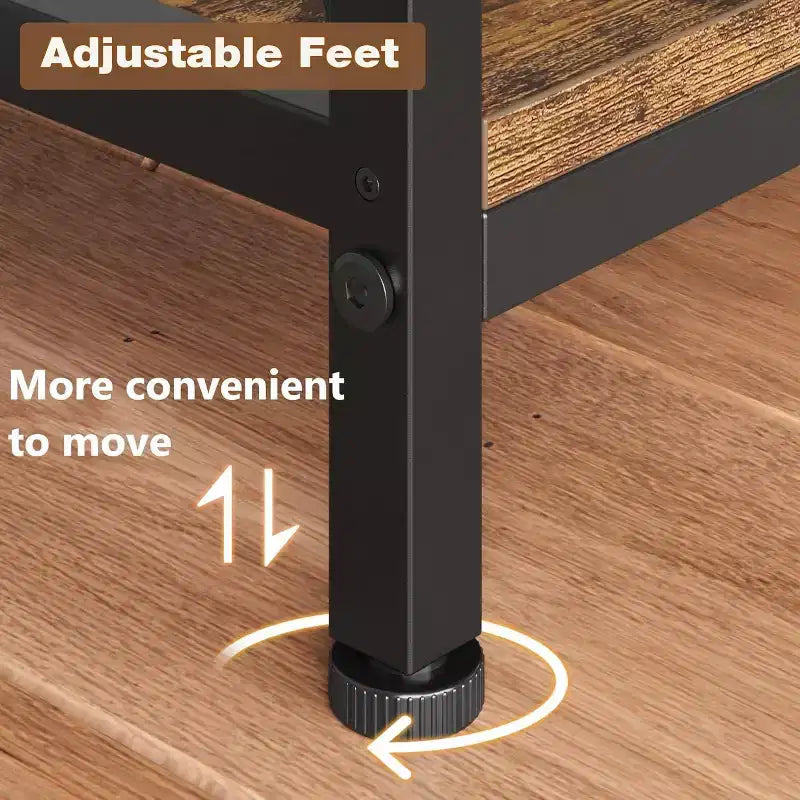 Étagère industrielle à 5 niveaux, étagère rustique de présentation de 176,5 cm avec 7 étagères ouvertes pour salon, chambre, bureau à domicile