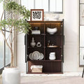 Vitrine haute éclairée de 130 cm avec porte en verre trempé, vitrine LED à cadre métallique