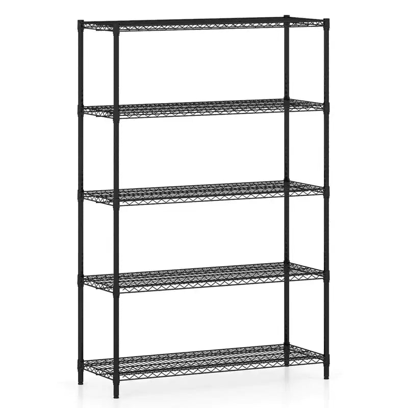 Étagère de rangement métallique à 5 niveaux, capacité de 4000 livres, organisateur de rangement pour la maison et la cuisine