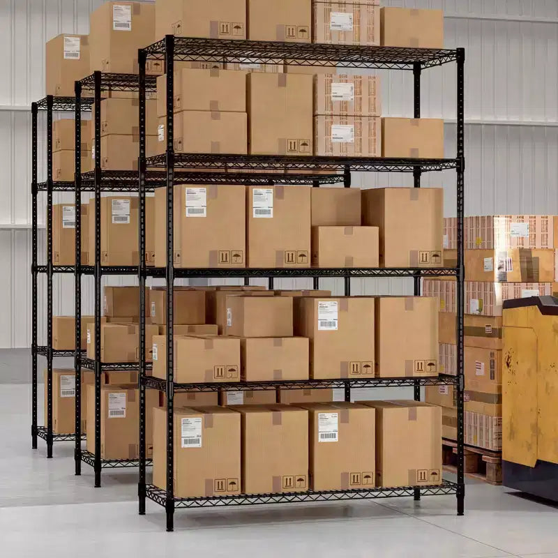 Étagère de rangement métallique à 5 niveaux, capacité de 4000 livres, organisateur de rangement pour la maison et la cuisine