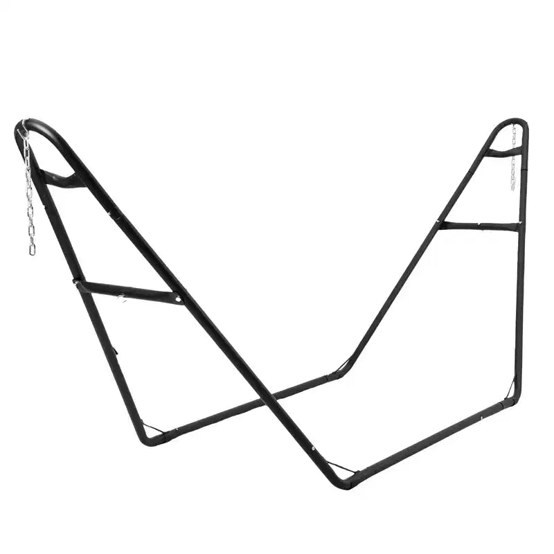 Acekool Universal Double Hammock Stand, 550 lb Capacity Heavy Duty Metal Hammock Stand for 914 ft Hammocks, Outdoor Patio, Black