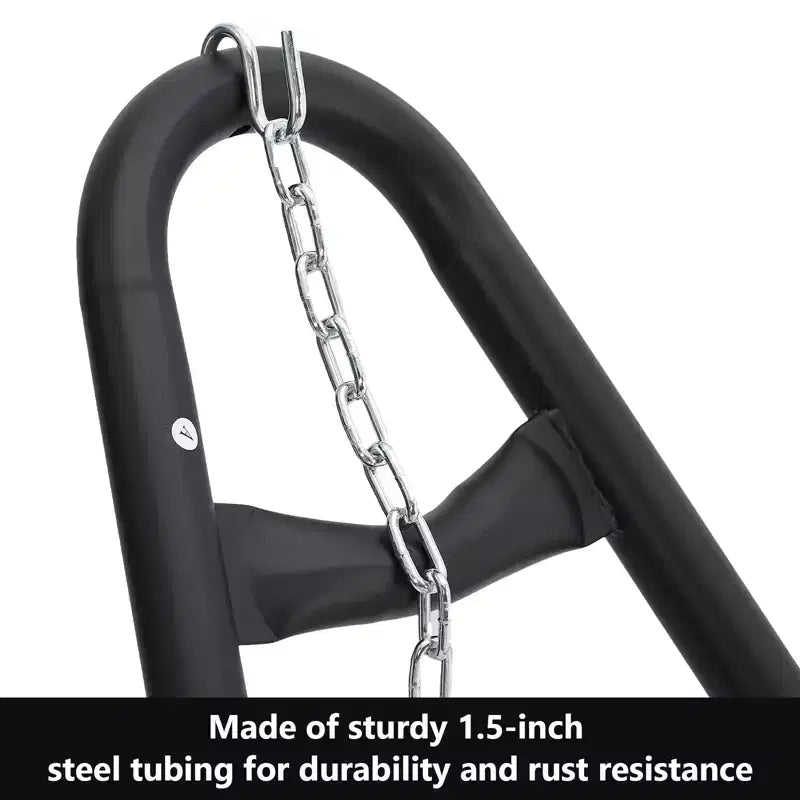 Support universel double pour hamac, capacité de 250 kg, support en métal robuste pour hamacs de 2,7 à 4,3 m, pour patio extérieur, noir