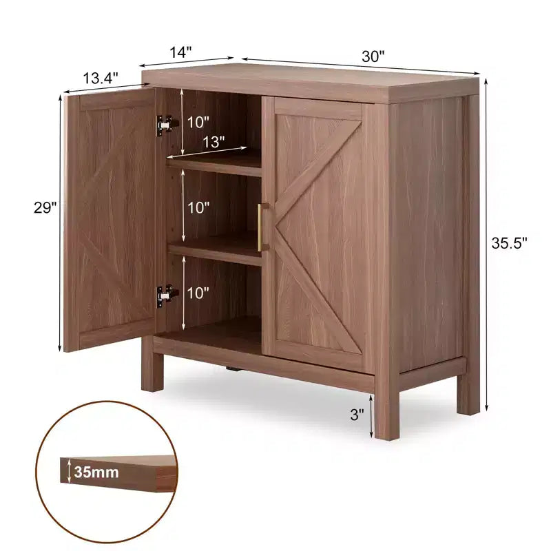 Meuble de bar à café, Buffet, Armoire de rangement avec étagères réglables, Armoire de cuisine/salle à manger sur pied, Convient pour la cuisine et la salle à manger