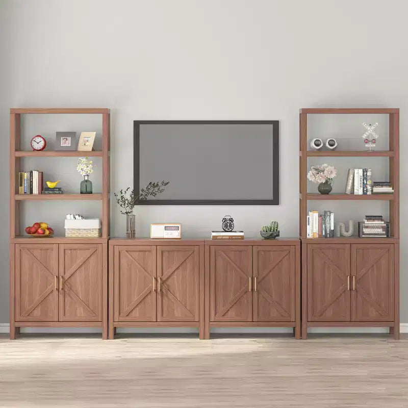 Meuble de bar à café, Buffet, Armoire de rangement avec étagères réglables, Armoire de cuisine/salle à manger sur pied, Convient pour la cuisine et la salle à manger