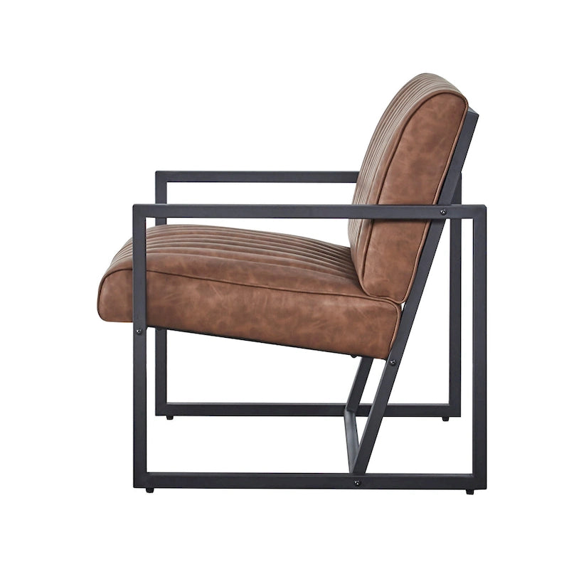 Modern 26 Arm Chair with Steel Legs