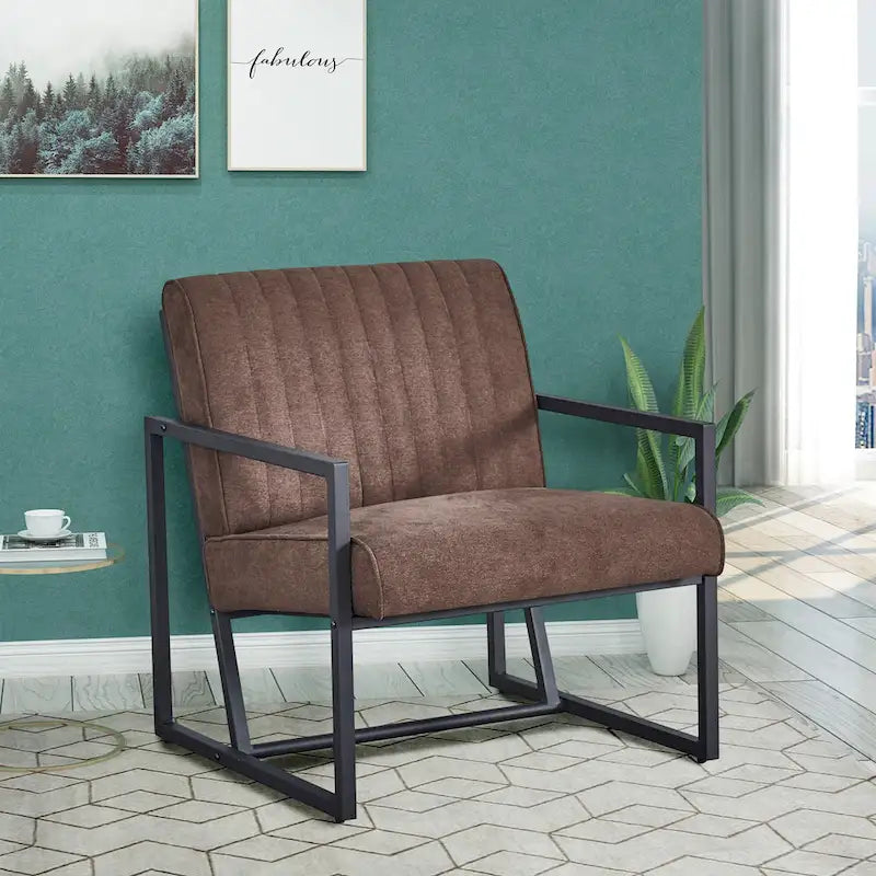 Modern 26 Arm Chair with Steel Legs