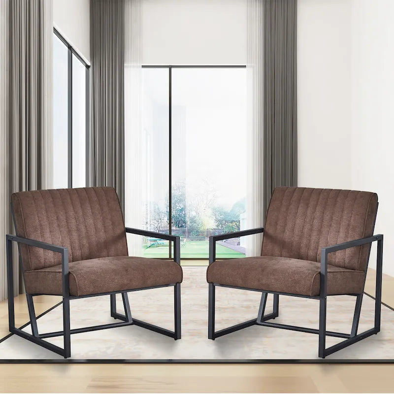 Modern 26 Arm Chair with Steel Legs
