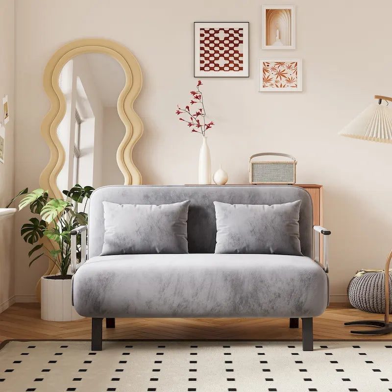 Convertible Tri-Fold Sofa Bed
