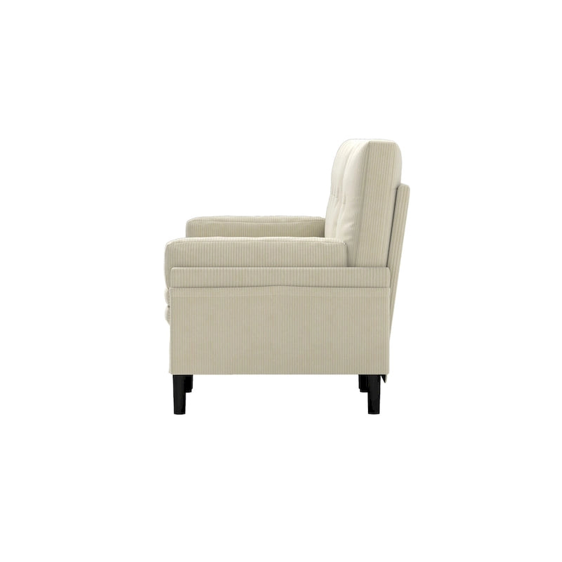 Ivory 30.32 Multi-Functional Corduroy Single Sofa, Convertible Lounge Chair, Bed