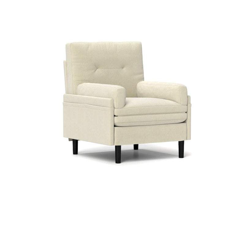 Ivory 30.32 Multi-Functional Corduroy Single Sofa, Convertible Lounge Chair, Bed