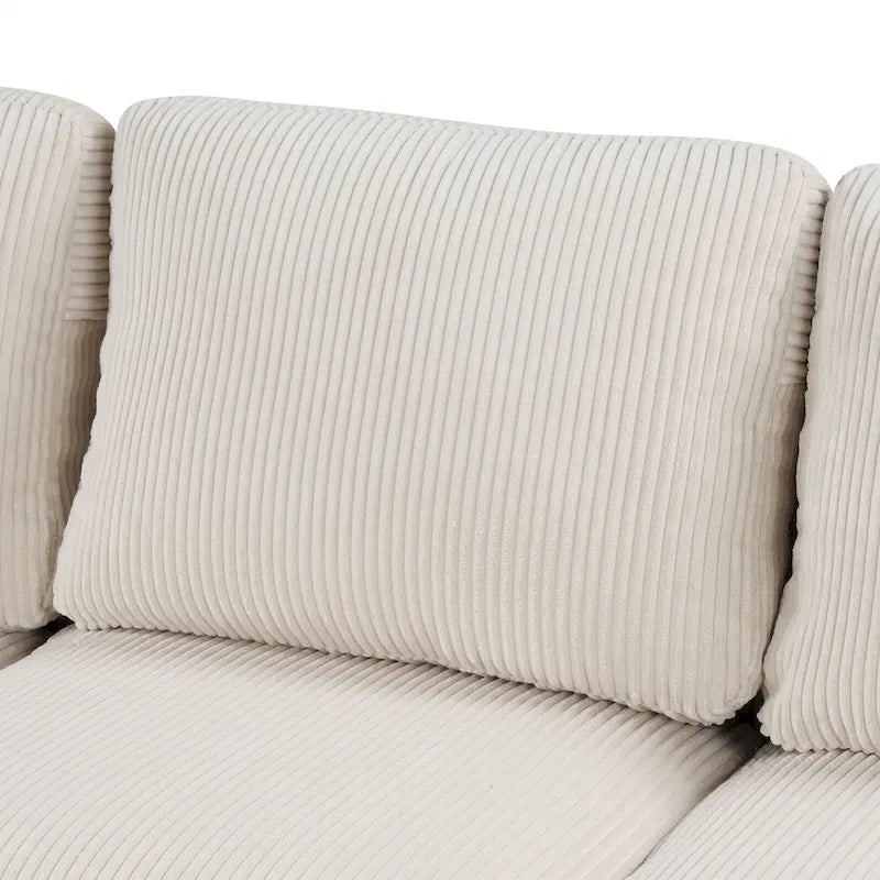 U-shaped Sponge-filled Cushion Combination Sofa