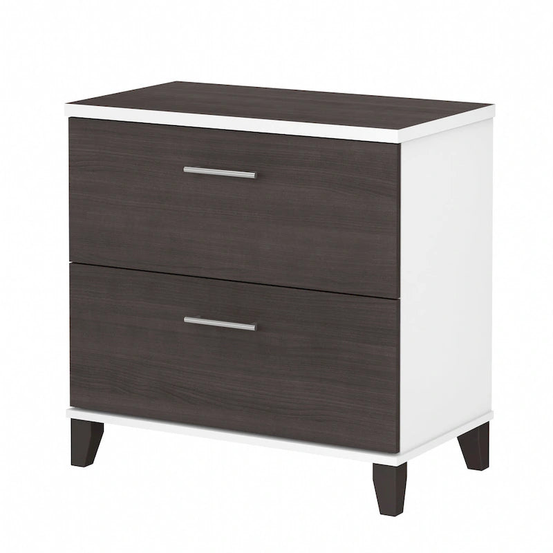 Bush Furniture Somerset 2 Drawer Lateral File Cabinet with Storage