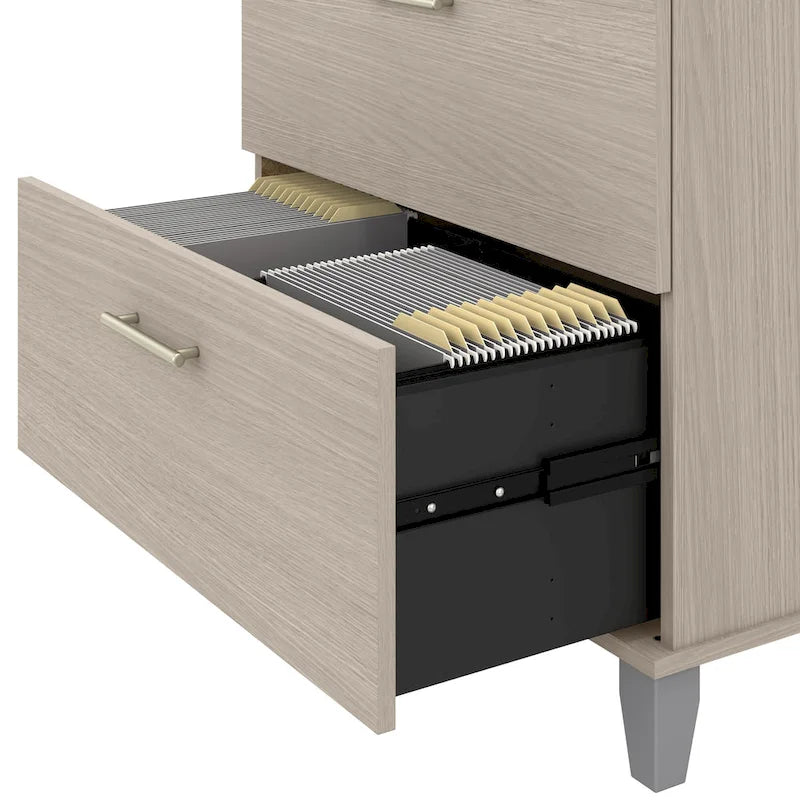 Bush Furniture Somerset 2 Drawer Lateral File Cabinet with Storage