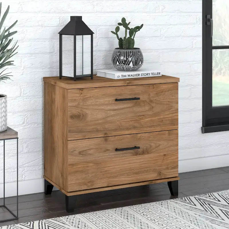 Bush Furniture Somerset 2 Drawer Lateral File Cabinet with Storage