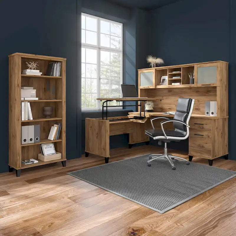 Bush Furniture Somerset 2 Drawer Lateral File Cabinet with Storage
