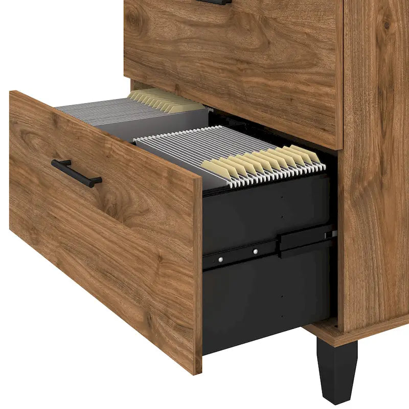 Bush Furniture Somerset 2 Drawer Lateral File Cabinet with Storage