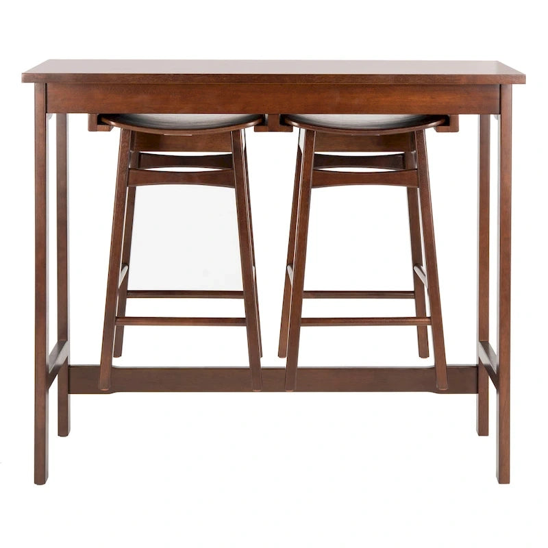 SAFAVIEH Neoma 3 Piece Pub Set - White Oak - 42.1 x 17.7 x 36.2 - 42Wx18Dx36H