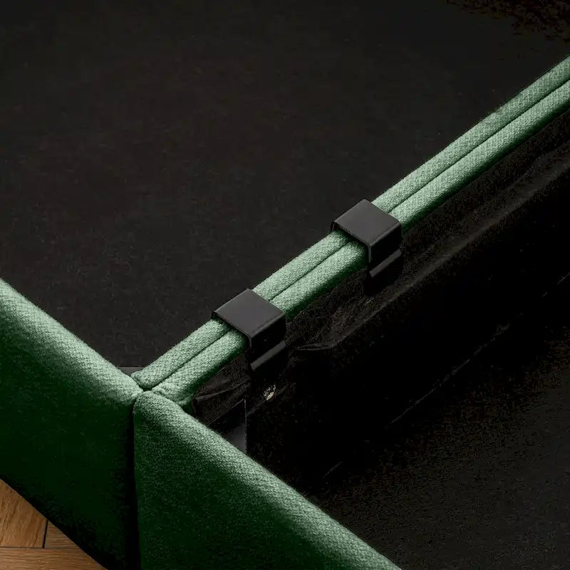 142.5 Chenille Upholstered U-Shaped Modular Sectional Sofa with Storage Seat, DIY Combination