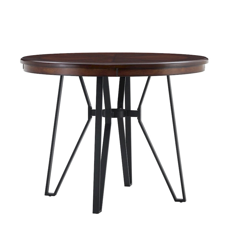 Netia 5-Piece Counter-Height Bar Set with Boucle Upholstered Chairs and Metal Table Base by Christopher Knight Home