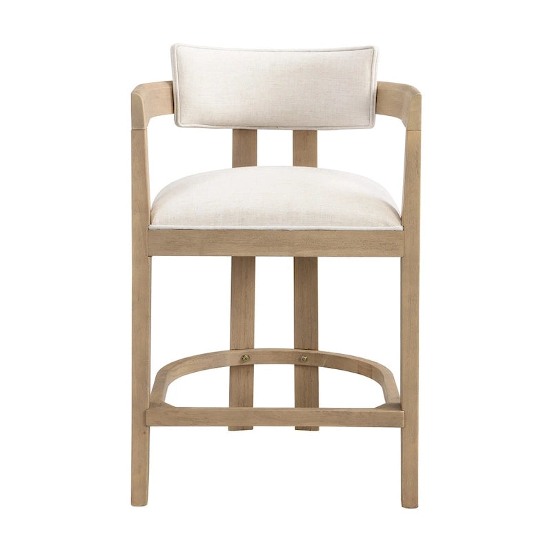 Netia 5-Piece Counter-Height Bar Set with Boucle Upholstered Chairs and Metal Table Base by Christopher Knight Home