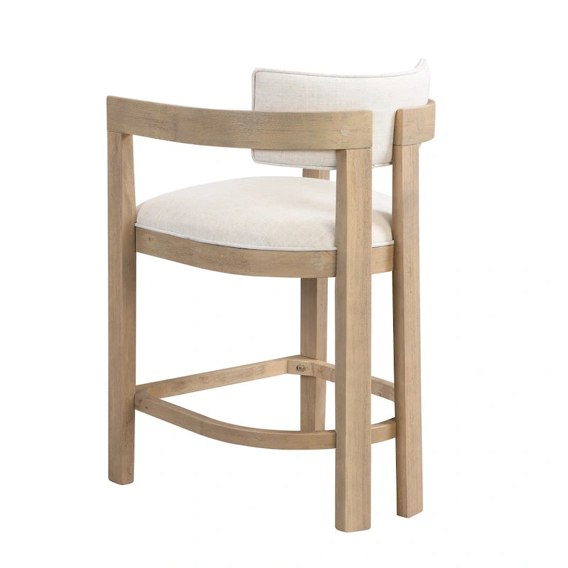 Netia 5-Piece Counter-Height Bar Set with Boucle Upholstered Chairs and Metal Table Base by Christopher Knight Home