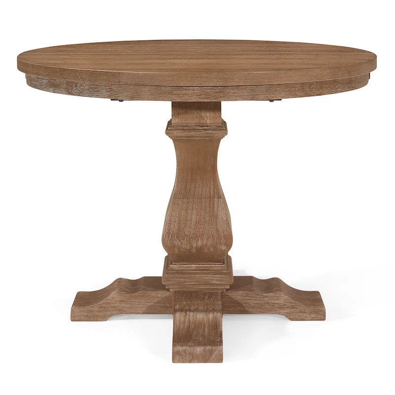 Fescue Fabric and Rubberwood 5 Piece Dining Set by Christopher Knight Home