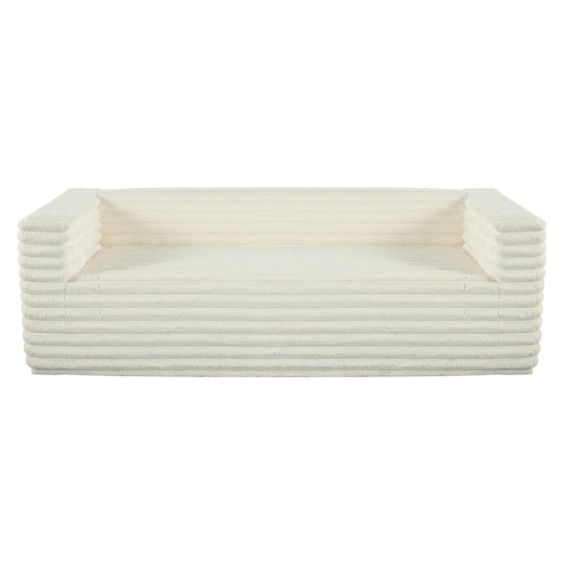 Christopher Knight Home - Jonathan Luxuriously Soft Modern 3-Seat Corduroy Sofa