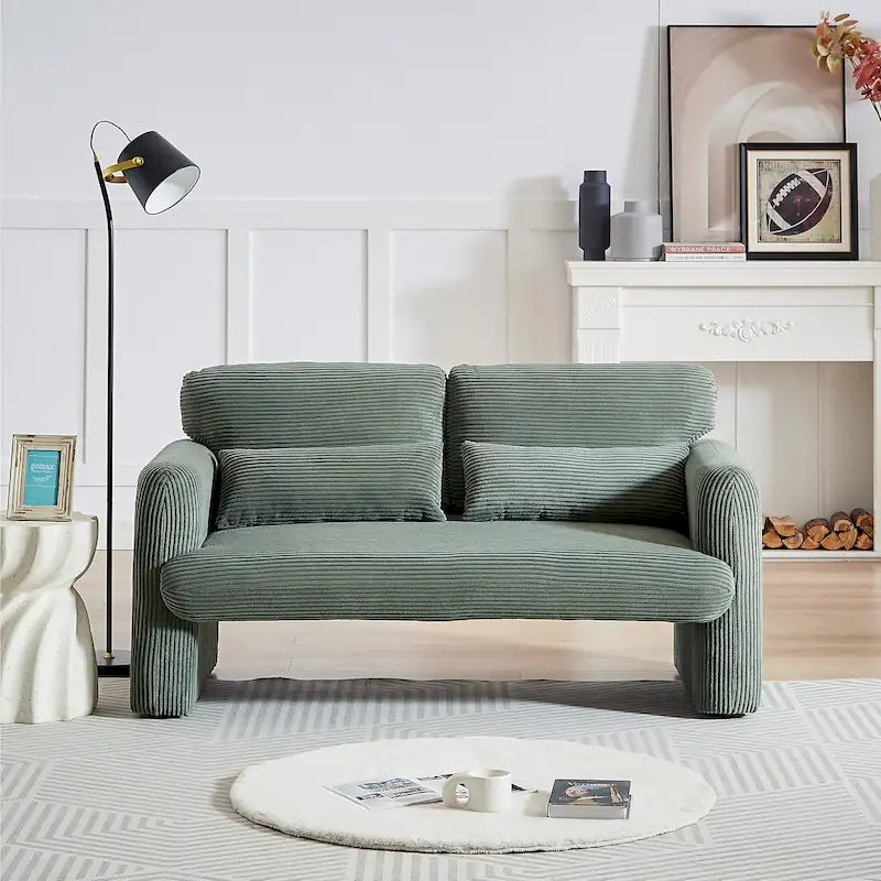 GDFStudio - Emiliano Sofa Set in Premium Corduroy with Elegant Design and Superior Comfort