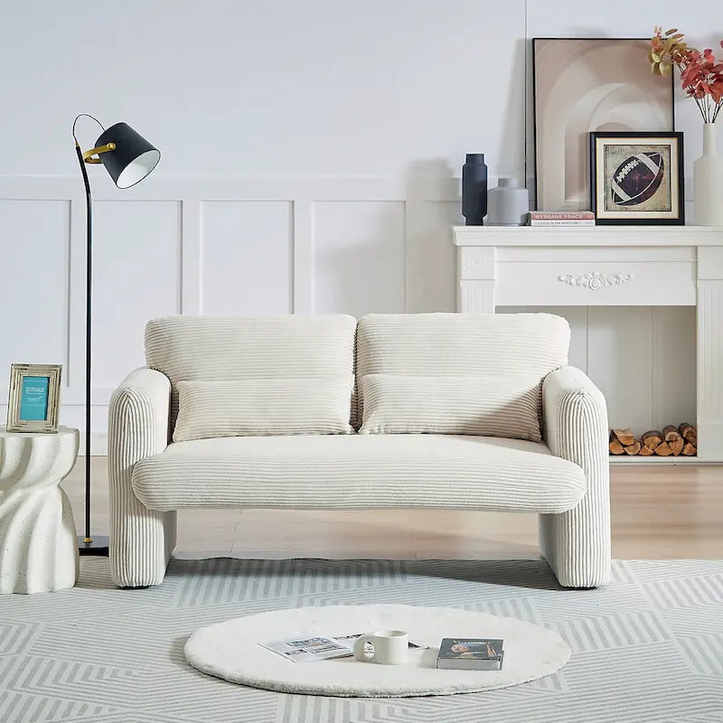 GDFStudio - Emiliano Sofa Set in Premium Corduroy with Elegant Design and Superior Comfort