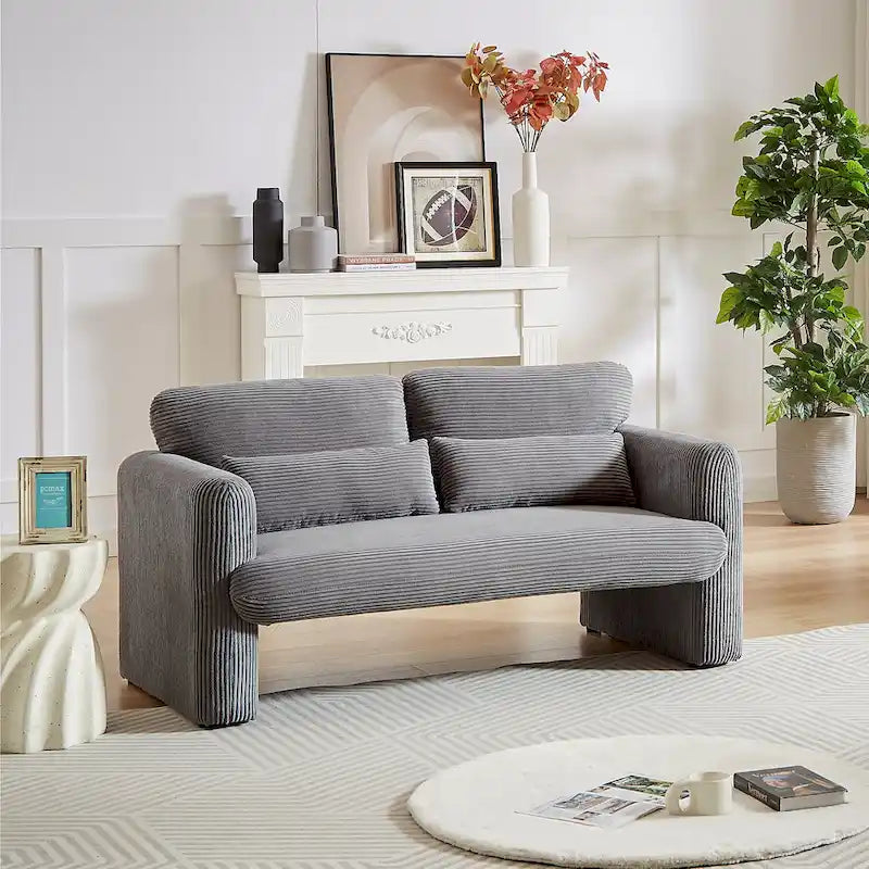 GDFStudio - Emiliano Sofa Set in Premium Corduroy with Elegant Design and Superior Comfort