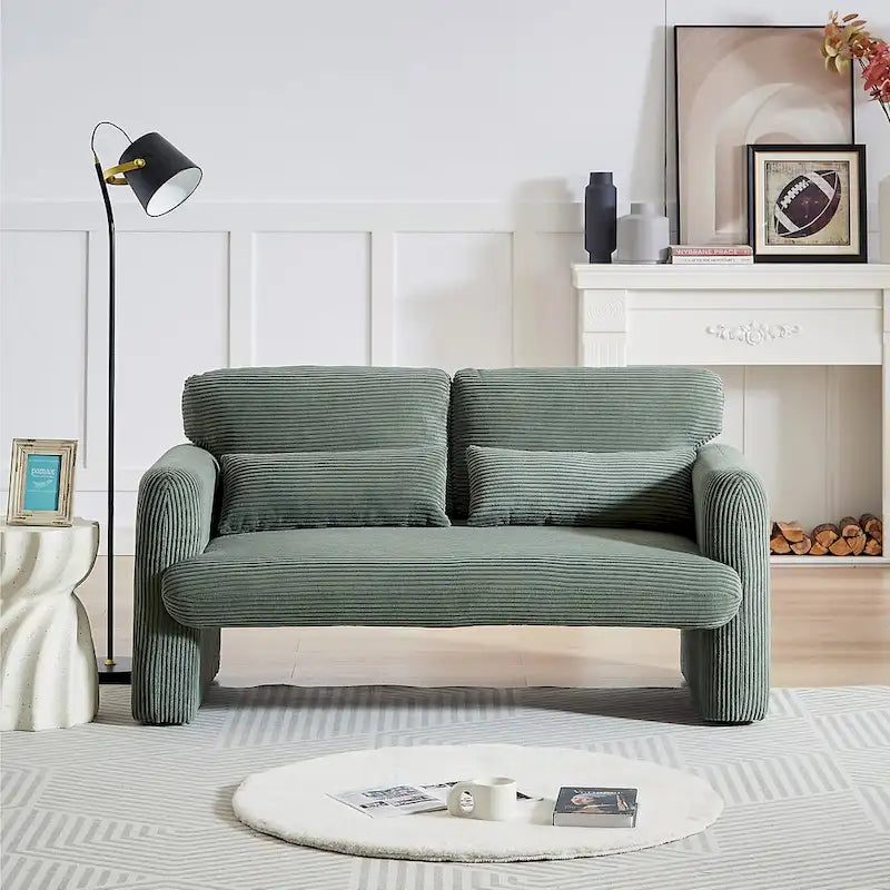GDFStudio - Emiliano Sofa Set in Premium Corduroy with Elegant Design and Superior Comfort