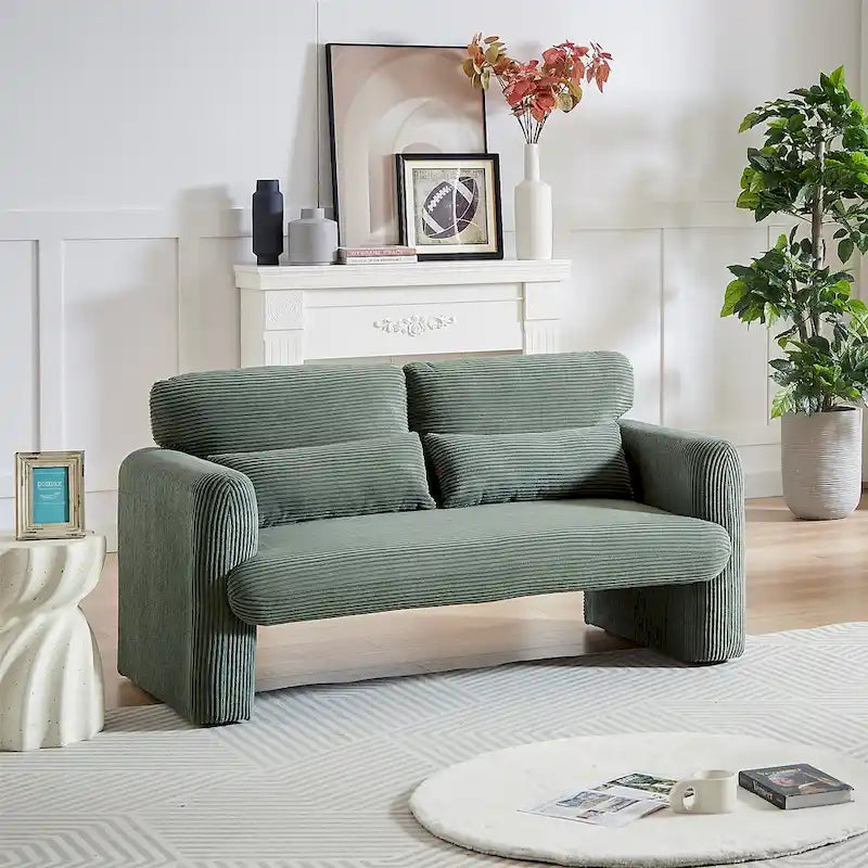 GDFStudio - Emiliano Sofa Set in Premium Corduroy with Elegant Design and Superior Comfort