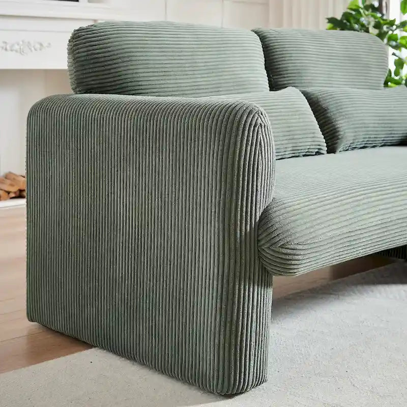 GDFStudio - Emiliano Sofa Set in Premium Corduroy with Elegant Design and Superior Comfort