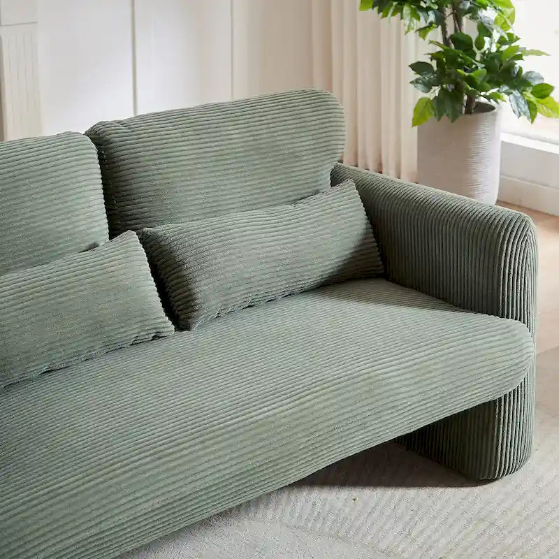 GDFStudio - Emiliano Sofa Set in Premium Corduroy with Elegant Design and Superior Comfort