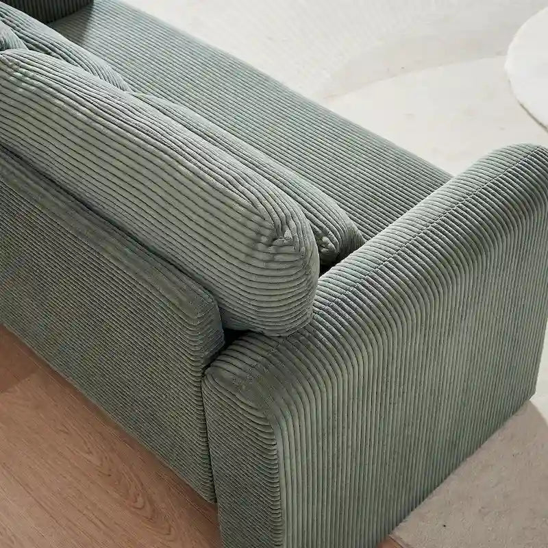 GDFStudio - Emiliano Sofa Set in Premium Corduroy with Elegant Design and Superior Comfort
