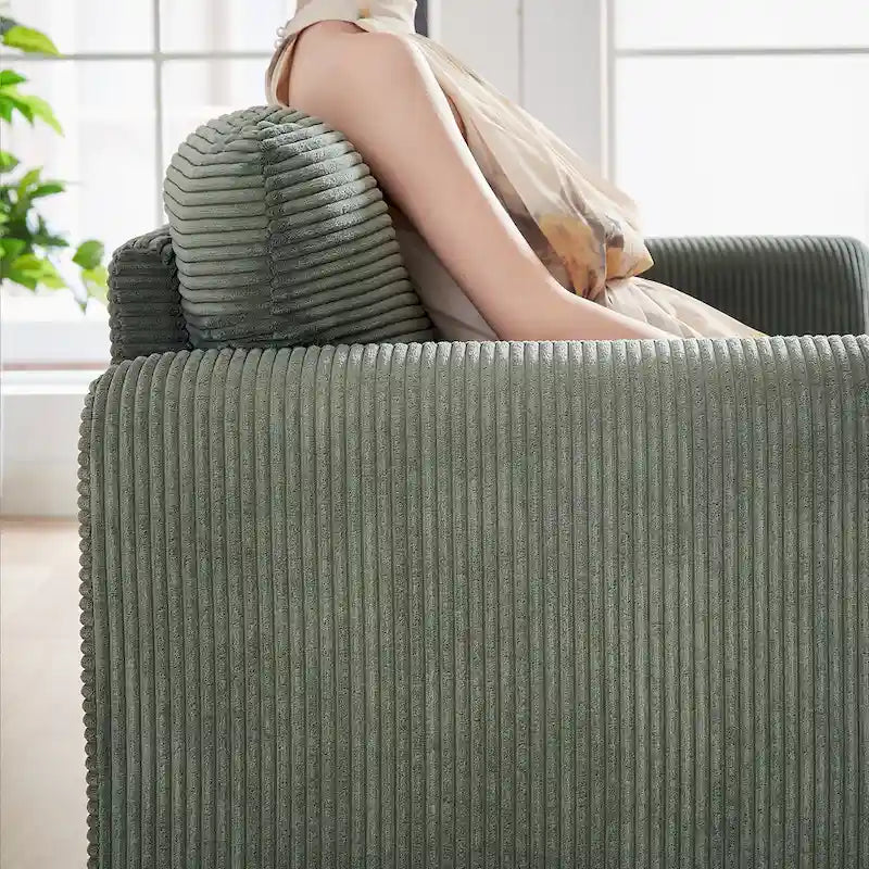 GDFStudio - Emiliano Sofa Set in Premium Corduroy with Elegant Design and Superior Comfort