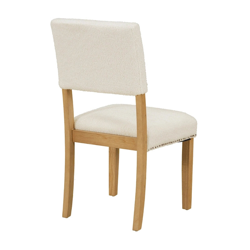 4 People Round Dining Table Set, 5 Piece Kitchen Table Set with Round Dining Table and 4 Upholstered Dining Chairs