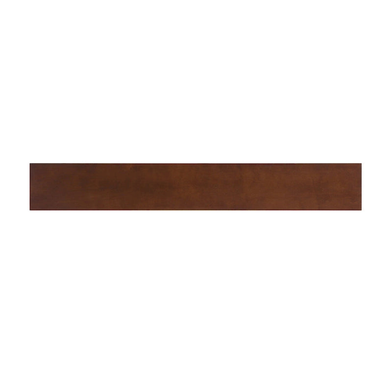 Espresso Wood Rectangular Console Table with Black Metal Base - 56 L x 8 W x 30 H