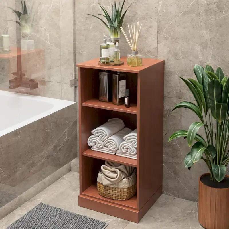 100% Solid Wood 16.5 Bathroom Cabinet with Optional Doors by Palace Imports