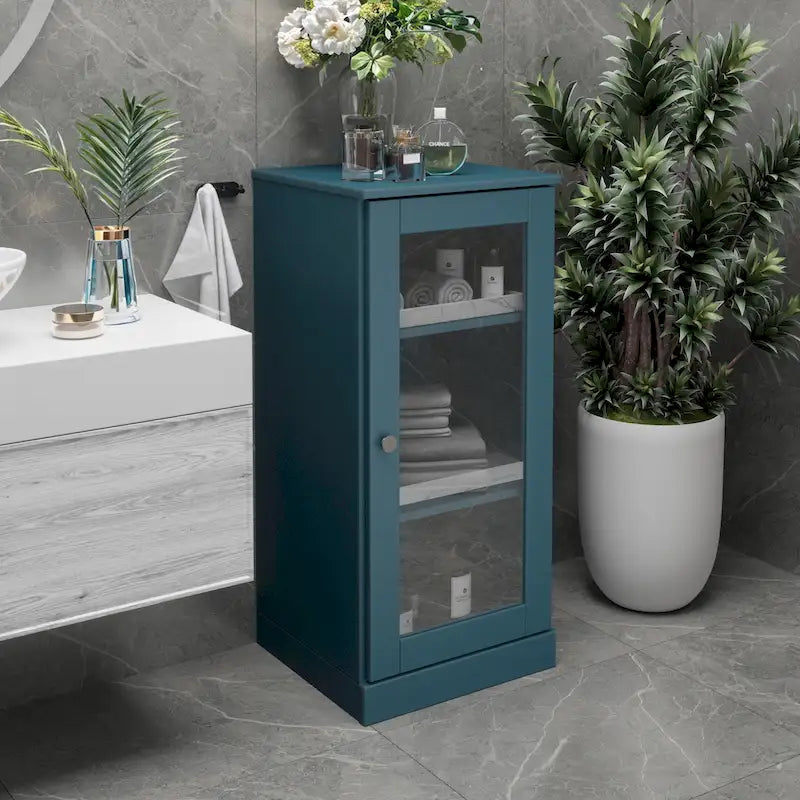 100% Solid Wood 16.5 Bathroom Cabinet with Optional Doors by Palace Imports