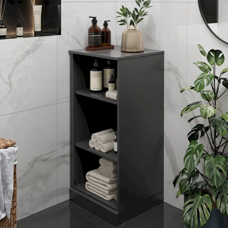 100% Solid Wood 16.5 Bathroom Cabinet with Optional Doors by Palace Imports