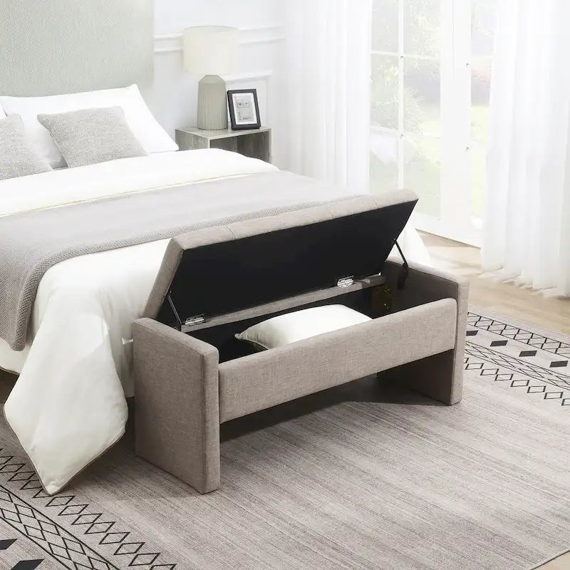 GDFStudio- Alice Foam Bed End Bench with Storage