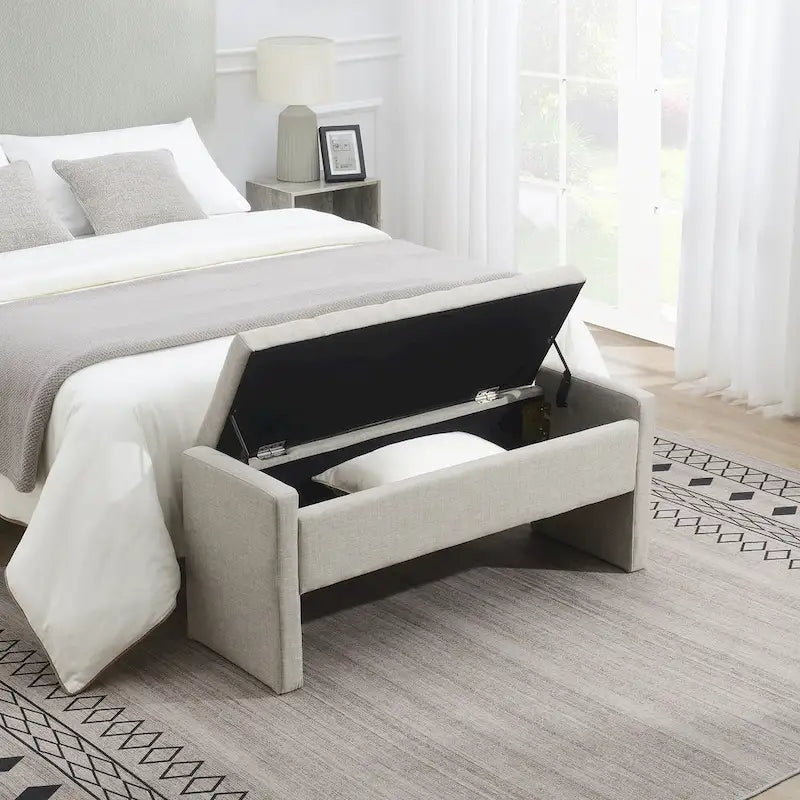 GDFStudio- Alice Foam Bed End Bench with Storage