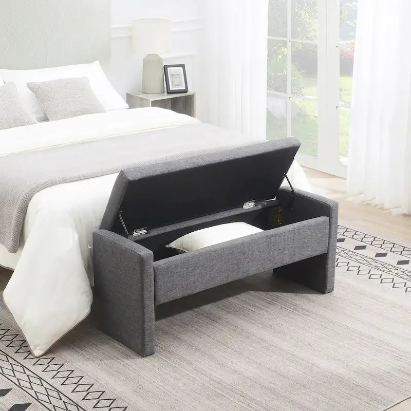 GDFStudio- Alice Foam Bed End Bench with Storage