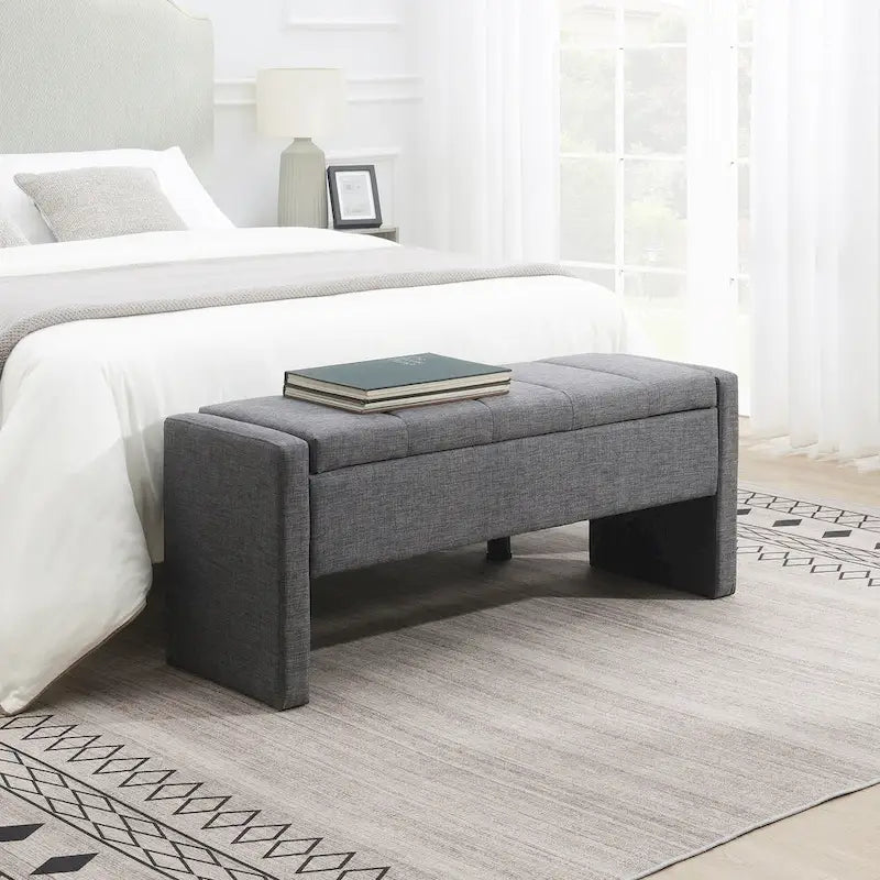 GDFStudio- Alice Foam Bed End Bench with Storage