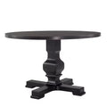 Carolina Living 47&amp;#34; Bence Round Pedestal Dining Table Black